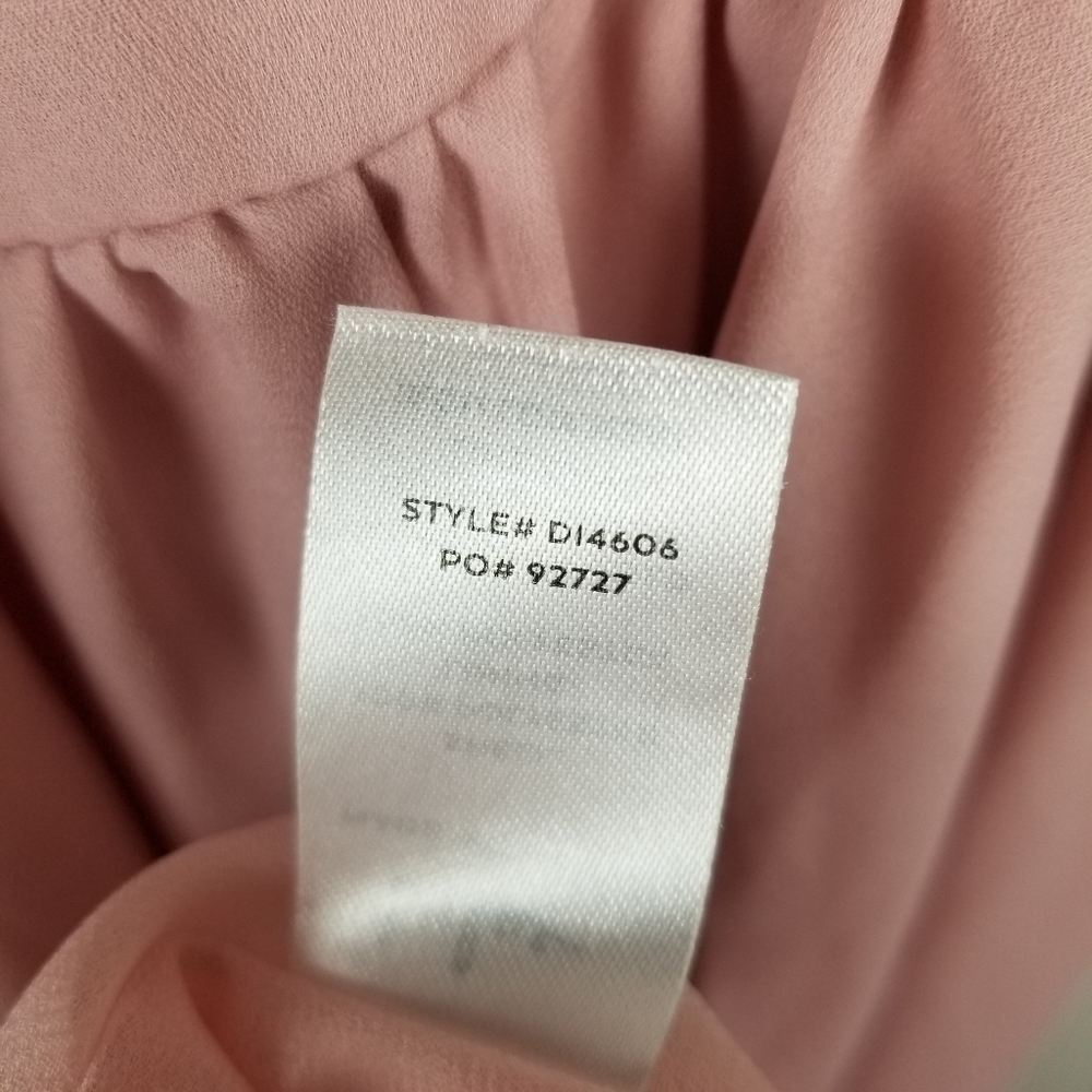 Lulus Sunshine Bound Mauve Pink Tiered Maxi Dress V Neck Adjustable Size Large - Picture 7 of 16